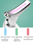 EMS RED LIGHT THERAPY FACE NECK LIFT WRINKLE REMOVER TIGHTEN MASSAGER - LUNA