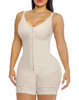 FAJAS COLOMBIANAS LOW CUT SHAPEWEAR TUMMY CONTROL BUTT LIFTER SHAPER WITH ZIPPER CROTCH DETACHABLE SHOULDER STRAP - LUNA