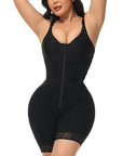 FAJAS COLOMBIANAS LOW CUT SHAPEWEAR TUMMY CONTROL BUTT LIFTER SHAPER WITH ZIPPER CROTCH DETACHABLE SHOULDER STRAP - LUNA