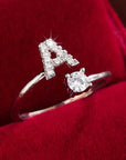 LUXURY LETTER UNISIZE RING - LUNA
