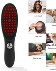 RED LIGHT THERAPY BRUSH SCALP MASSAGER COMB HAIR GROWTH ANTI HAIR LOSS - LUNA
