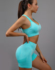 SPORTS BRA & SHORTS SCRUNCH GYM SET - LUNA