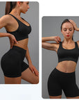 SPORTS BRA & SHORTS SCRUNCH GYM SET - LUNA