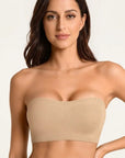 Women Non-Slip Bandeau Bras With Comfortable Strapless Bra Seamless Wireless Tube Top Soft Wireless Bra - LUNA