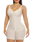 FAJAS COLOMBIANAS LOW CUT SHAPEWEAR TUMMY CONTROL BUTT LIFTER SHAPER WITH ZIPPER CROTCH DETACHABLE SHOULDER STRAP