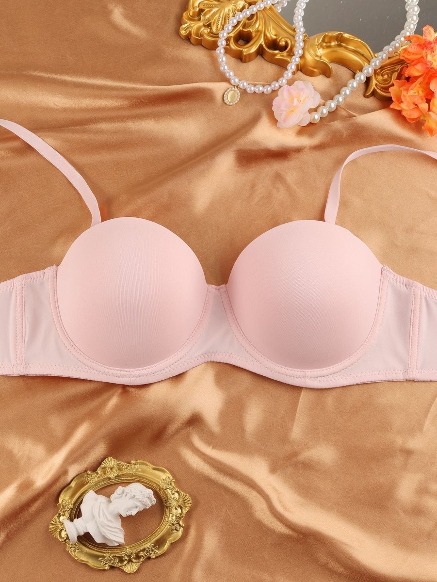Convertible Strapless Minimizer Bandeau Bra Underwire Unlined for Large Bust - LUNA