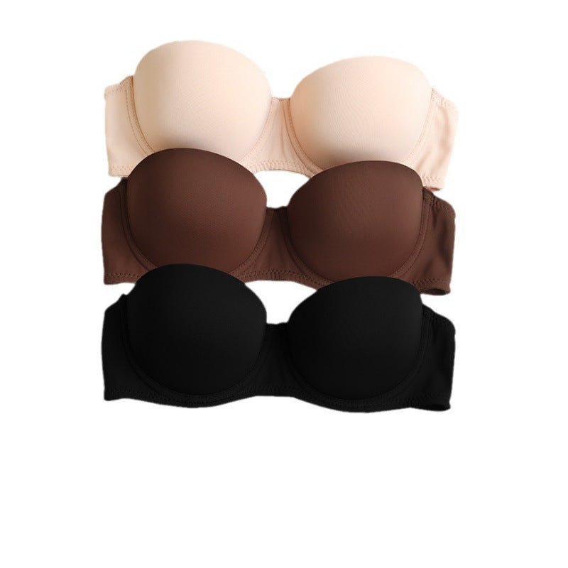 Convertible Strapless Minimizer Bandeau Bra Underwire Unlined for Large Bust - LUNA