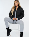 CROPPED MATTE PUFFER JACKET - LUNA