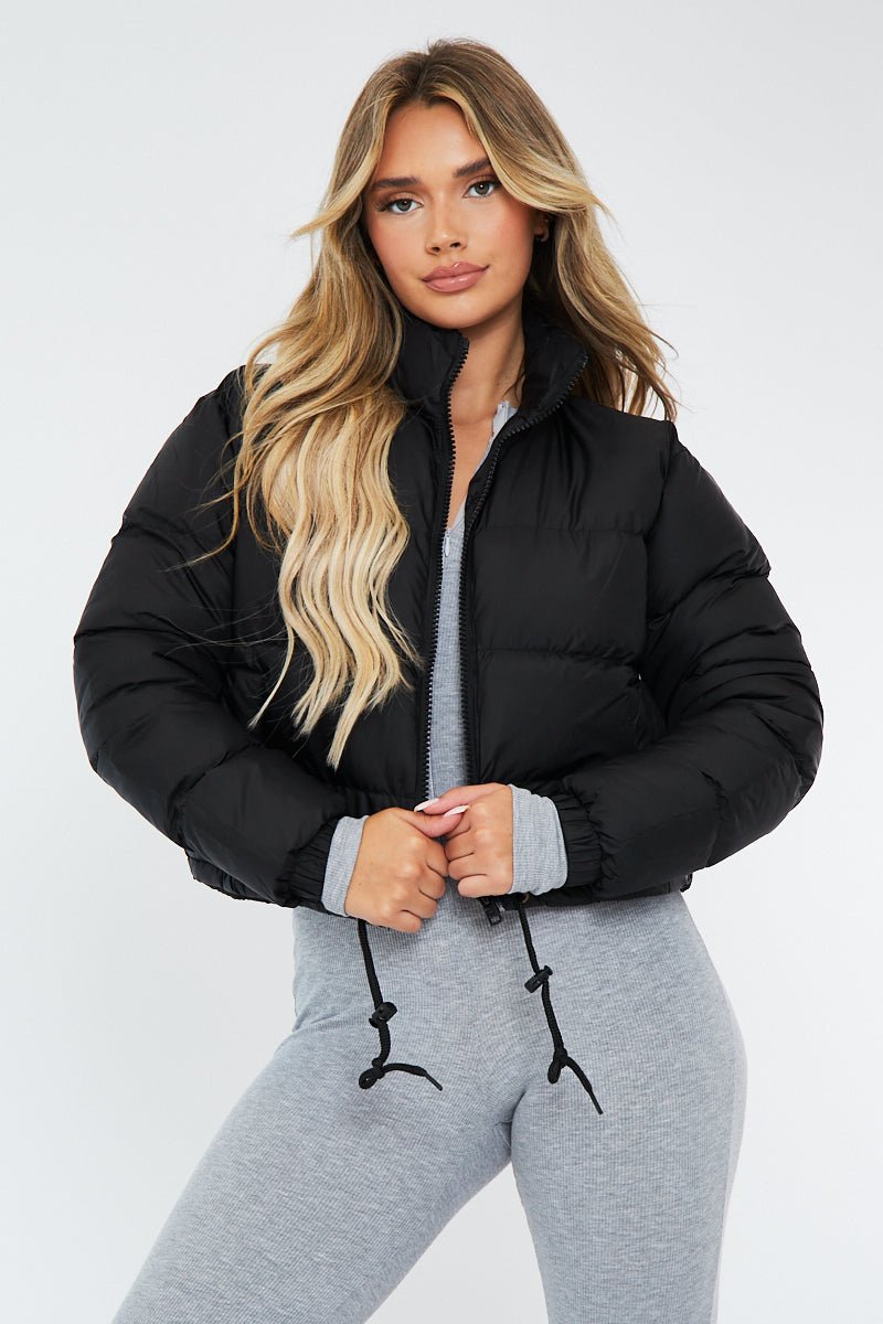 CROPPED MATTE PUFFER JACKET - LUNA