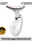 EMS RED LIGHT THERAPY FACE NECK LIFT WRINKLE REMOVER TIGHTEN MASSAGER - LUNA