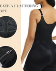 FAJAS COLOMBIANAS LOW CUT SHAPEWEAR TUMMY CONTROL BUTT LIFTER SHAPER WITH ZIPPER CROTCH DETACHABLE SHOULDER STRAP - LUNA