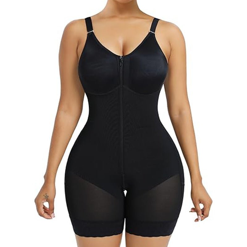FAJAS COLOMBIANAS LOW CUT SHAPEWEAR TUMMY CONTROL BUTT LIFTER SHAPER WITH ZIPPER CROTCH DETACHABLE SHOULDER STRAP - LUNA
