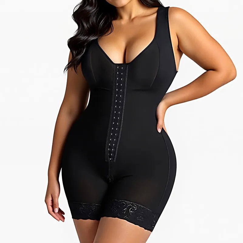 FAJAS COLOMBIANAS SHAPEWEAR FOR WOMEN TUMMY CONTROL POST SURGERY FULL BODY SHAPER BUTT LIFTER WITH ZIPPER CROTCH - LUNA