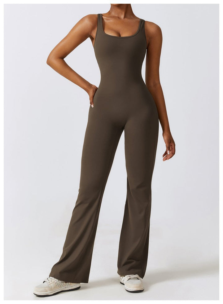 FLARE SCRUNCH JUMPSUIT - LUNA