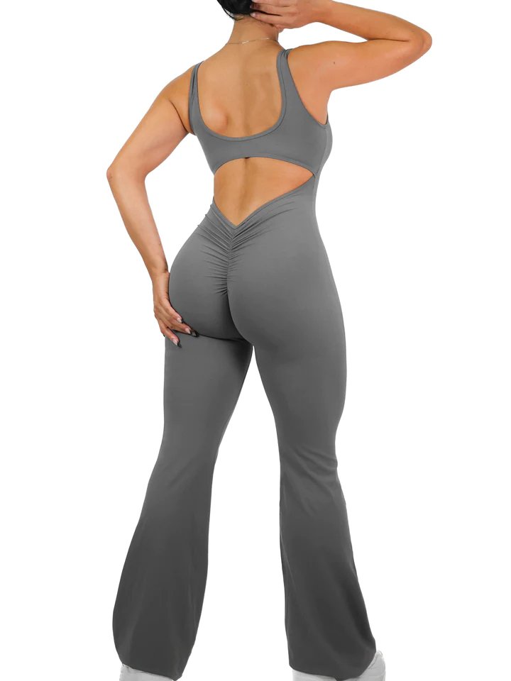 FLARE SCRUNCH JUMPSUIT - LUNA