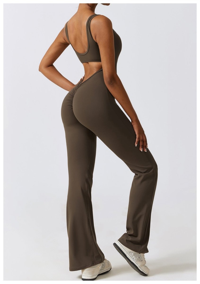 FLARE SCRUNCH JUMPSUIT - LUNA