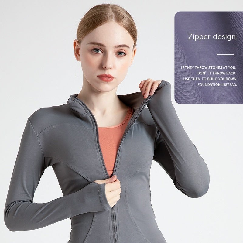 LONG SLEEVE SEAMLESS SPORTS JACKET - LUNA