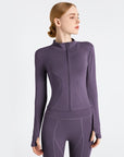LONG SLEEVE SEAMLESS SPORTS JACKET - LUNA