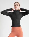 LONG SLEEVE SEAMLESS SPORTS JACKET - LUNA