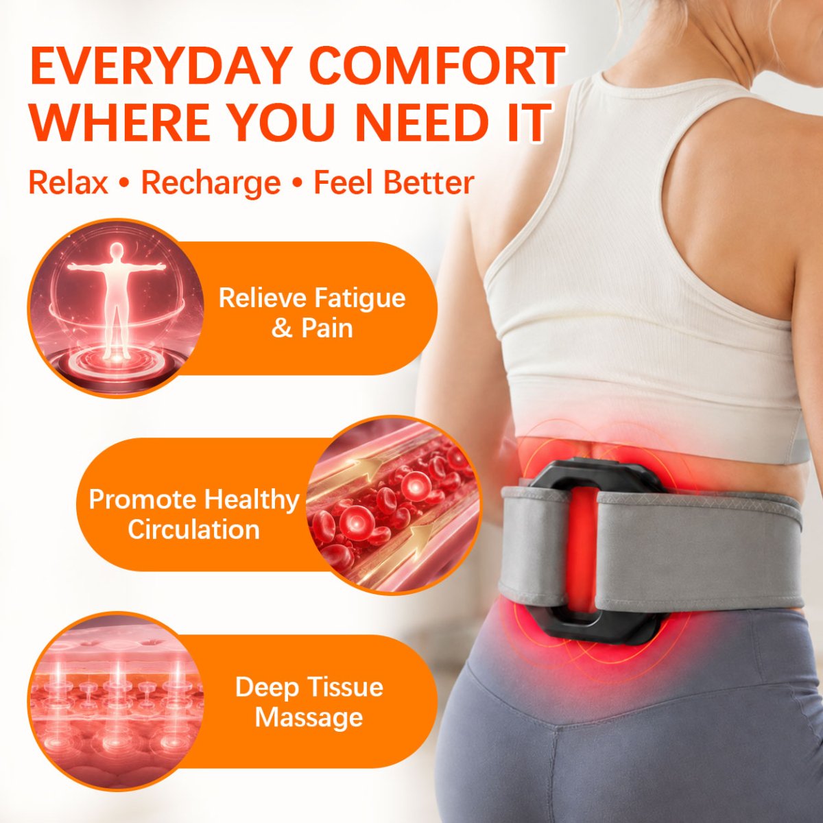 NEW FASCIA RING PRO10 MUSCLE RECOVERY MASSAGER - LUNA