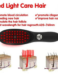RED LIGHT THERAPY BRUSH SCALP MASSAGER COMB HAIR GROWTH ANTI HAIR LOSS - LUNA
