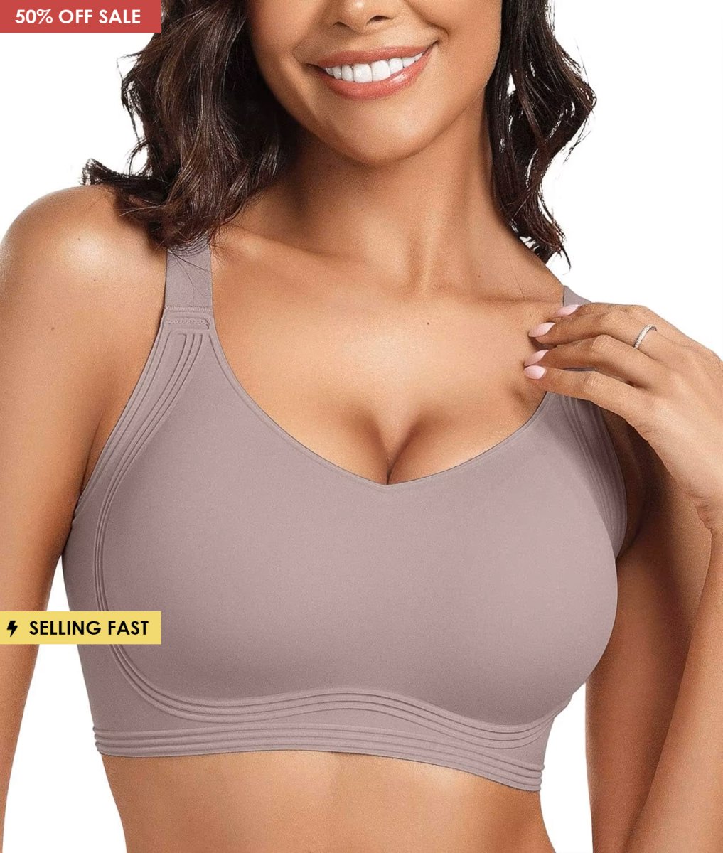 SEAMLESS JELLY BRA FULL COVERAGE PUSH UP NO UNDERWIRE BRA - LUNA