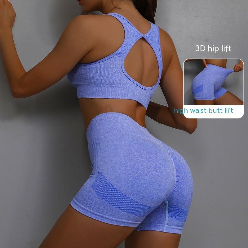 SPORTS BRA & SHORTS SCRUNCH GYM SET - LUNA