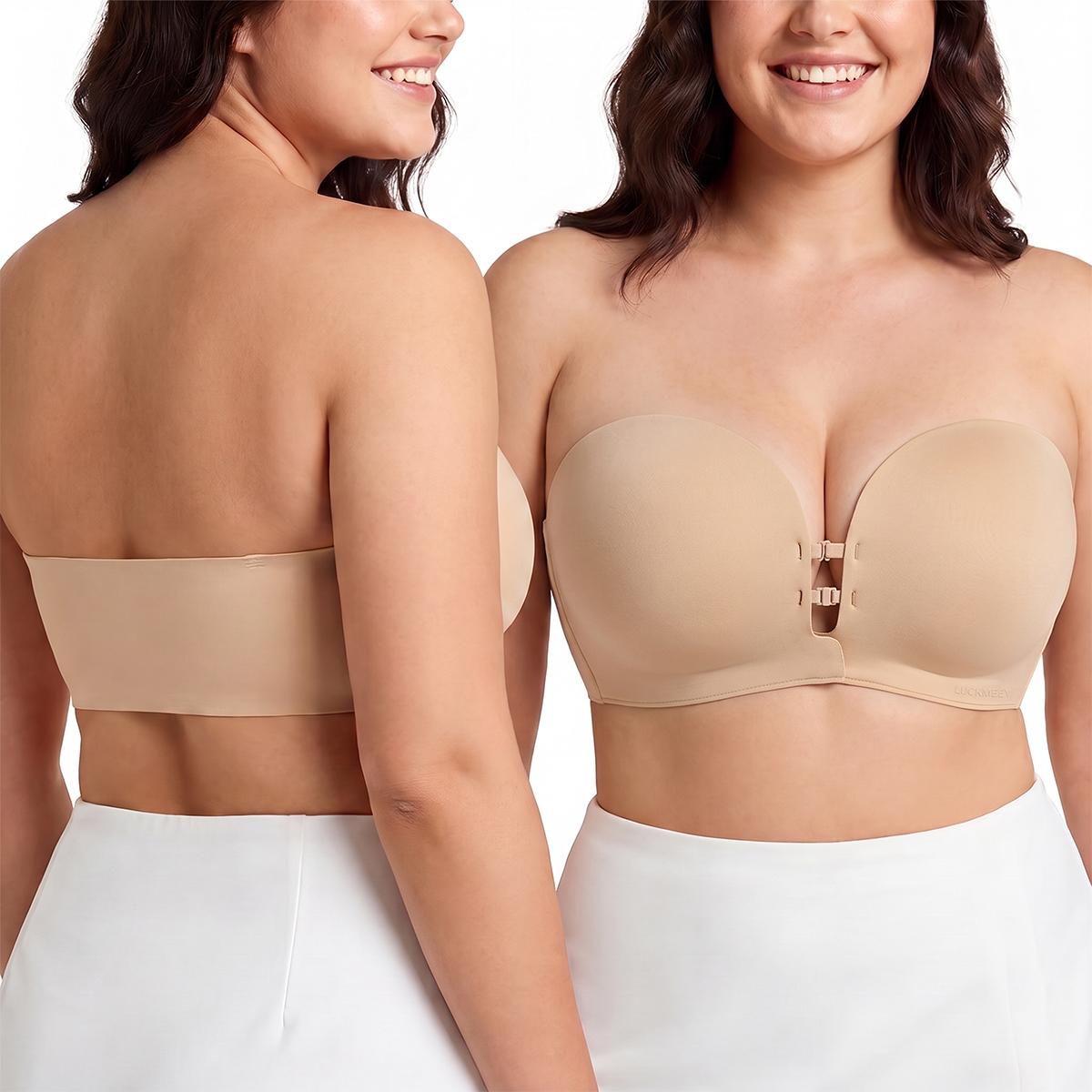 Strapless Front Closure Bra Anti-Slip Grip Wireless - LUNA