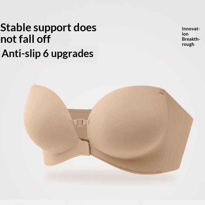 Strapless Front Closure Bra Anti-Slip Grip Wireless - LUNA