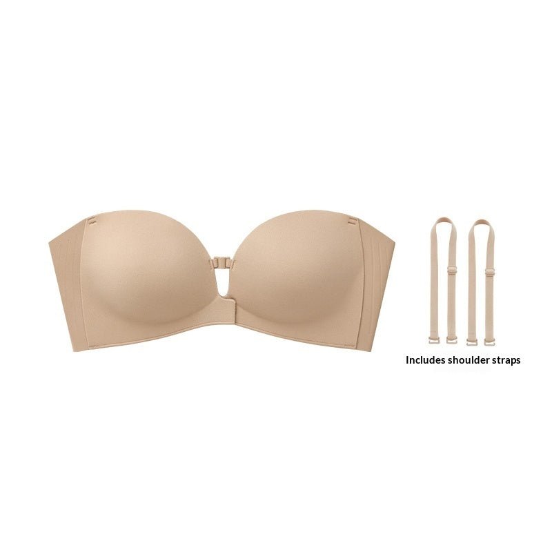 Strapless Front Closure Bra Anti-Slip Grip Wireless - LUNA