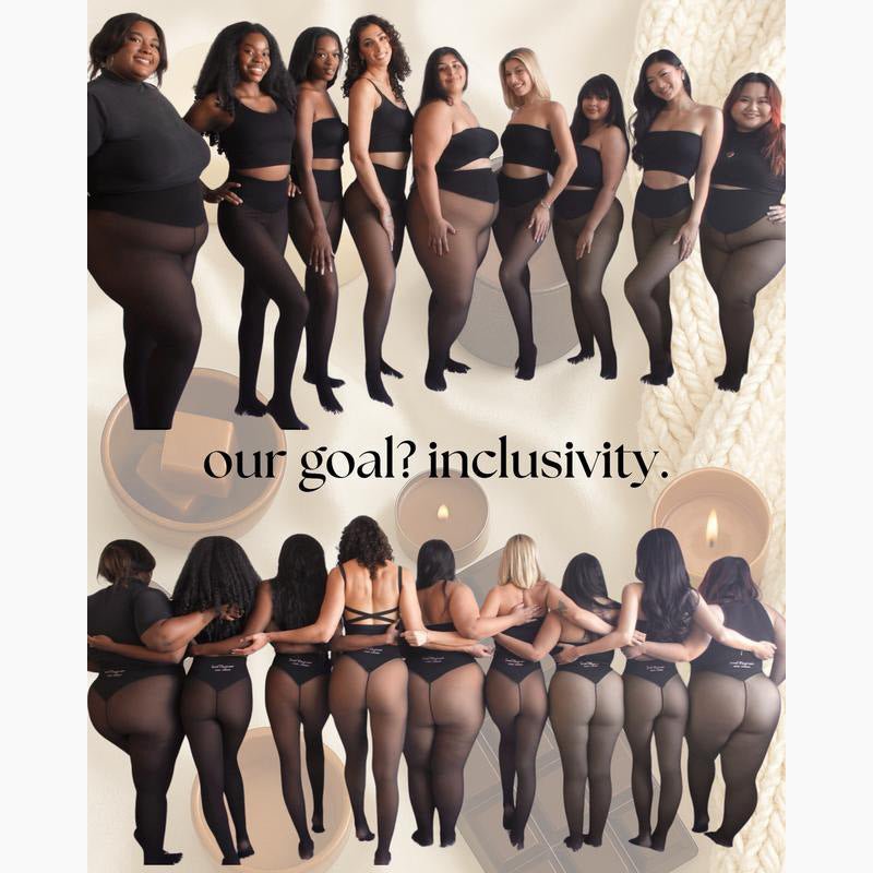 THE ORIGINAL MAGIC FLEECE LINED LEGGINGS. NEW COMPRESSION BAND & ONE SEAM - LUNA