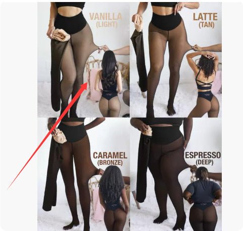 THE ORIGINAL MAGIC FLEECE LINED LEGGINGS. NEW COMPRESSION BAND & ONE SEAM - LUNA