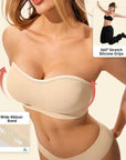 Women Non-Slip Bandeau Bras With Comfortable Strapless Bra Seamless Wireless Tube Top Soft Wireless Bra - LUNA